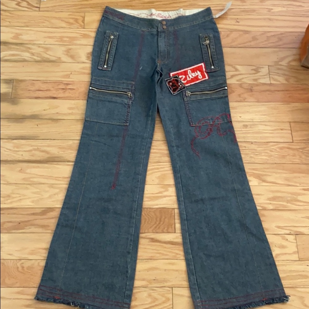 NWT Riley jeans blue denim front pockets